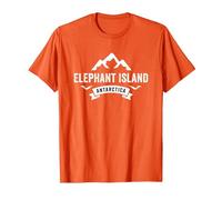 Elephant Island Antarctica T-Shirt, Men, Orange, 3X-Large