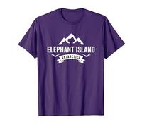 Elephant Island Antarctica T-Shirt, Men, Purple, 3X-Large