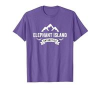 Elephant Island Antarctica T-Shirt, Men, Purple Heather, Small