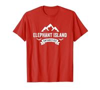 Elephant Island Antarctica T-Shirt, Men, Red, Medium