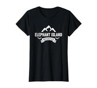Elephant Island Antarctica T-Shirt, Women, Black, Large