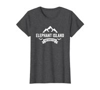 Elephant Island Antarctica T-Shirt, Women, Dark Heather Grey, XX-Large