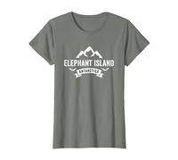 Elephant Island Antarctica T-Shirt, Women, Olive Heather, X-Small