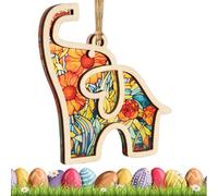 Elephant Jewellery for Sisterhood, Friendship Elephant Ornament, Wooden Elephant Hangings with Story Card, Special Bond for Women Tribe, Car Charm, Siehe Beschreibung, Wood
