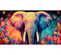 elephant Jigsaw Puzzle 1000 Piece for Adults - Recycled Paper Home Activity & Great Gift Idea 75x50/1000pcs