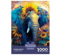 Elephant Jigsaw Puzzle Adult And Children 1000 Jigsaws Beautifully Illustrated Rainy Days Fun Activities Birthday Jumbo Age 12+ for Adults 70x50cm/1000pcs