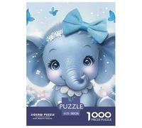 Elephant Jigsaw Puzzle Adult And Children 1000 Jigsaws Educational Games Gifts Rainy Days Fun Activities Birthday Jumbo Age 12+ for Adults 38x26cm/1000pcs