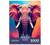 Elephant Jigsaw Puzzle Adult And Children 1000 Jigsaws Educational Games Home Decoration Fun Activity for Home Birthday Jumbo Age 12+ for Adults 38x26cm/1000pcs