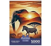 Elephant Jigsaw Puzzle Adult And Children 1000 Jigsaws Educational Games Home Decoration Rainy Days Fun Activities Birthday Jumbo for Boys And Girls 38x26cm/1000pcs