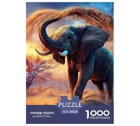 Elephant Jigsaw Puzzle Adult And Children Beautifully Illustrated Fun Activity for Home Birthday Jumbo for Boys And Girls 38x26cm/1000pcs