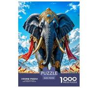 Elephant Jigsaw Puzzle Adult And Children Educational Games Gifts Fun Activity for Home Birthday Jumbo for Boys And Girls 70x50cm/1000pcs