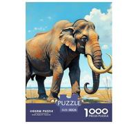 Elephant Jigsaw Puzzles Adult And Children Beautifully Illustrated Fun Activity for Home Birthday Jumbo for Boys And Girls 38x26cm/1000pcs