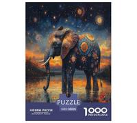Elephant Jigsaw Puzzles for Adult Educational Game The Impossible Challenge 1000 Pieces Difficult Hard Jigsaw Puzzles for Man And Woman with Letters on Back 38x26cm/1000pcs