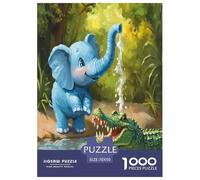 Elephant Jigsaw Puzzles for Adult The Impossible Challenge 1000 Pieces Difficult Hard Jigsaw Puzzles for Man And Woman with Letters on Back 70x50cm/1000pcs