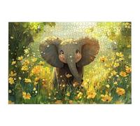 Elephant Jigsaw Puzzles for Adults 2000, 2000 Piece Jigsaw Puzzles for Adults, 99.5x70.5cm Hard Impossible Wooden Puzzle, Challenging Game for the Whole for Women, Theme: (Animal), -8349
