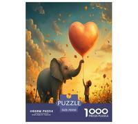 Elephant Jigsaw Puzzles for Adults Challenging Puzzles The Impossible Challenge 1000 Pieces Difficult Hard Jigsaw Puzzles for Man And Woman with Letters on Back 70x50cm/1000pcs