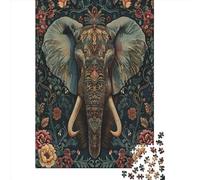 Elephant Jigsaw Puzzles Jigsaw Puzzles 1000 Pieces for Adults 1000 Piece Puzzle Educational Games Home Decoration Puzzle1000pcs (75x50cm)