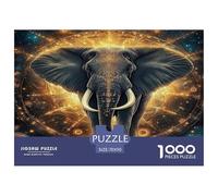 Elephant Jigsaw Puzzles Puzzles for Adults Kids. 1000 Piece Impossible Challenge Toy Educational Game Home Decoration for Educational Games Gifts 70x50cm/1000pcs
