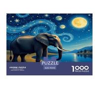 Elephant Jigsaws Puzzles for Adults Or Families 1000 Pieces Cute Animals Educational Learning Toy Challenging Puzzle Games 70x50cm/1000pcs