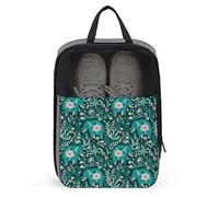 Elephant Jungle Boho Bohemian Shoe Bags for Travel Shoe Pouch Waterproof Large Shoes Storage Bag for Men Women, Travel Suitcase Shoe Organizer with Zipper & Mesh for Teens Sport