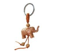 Elephant Keyring - Creative 3D Animal Pendant Jewellery, Detailed Engraved | Stylish Pendant for Handbag School Backpack Keychain, Decorative Accessory for Women Men Allt