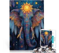 elephant king art1000 Piece Puzzle For teenagers for Educational Game Challenge Toy is ideal as a gift for the whole family 38x26cm