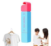 Elephant Kiss Stain Remover Pen, 3-Second Stain Remover Pen for Clothes, Double Head Instant Treater Sticks with Lanyard, Travel & Pocket-Sized, Spot Cleaner (blue)