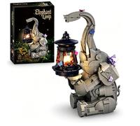 Elephant Lamp Building Block Kit, 1106 PCS Elephant Animal Building Set with Lights, Creative Animal Lamp Bricks Model Toy, Home Decor Gift for Adults and Teens