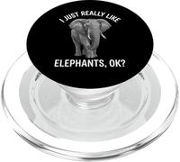 Elephant Lover I Just Really Like Elephants Ok PopSockets PopGrip for MagSafe