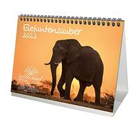 Elephant Magic DIN A5 Desk Calendar for 2022 Elephants Seelenzauber