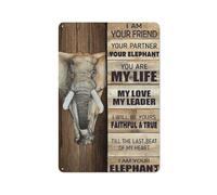 Elephant Metal Poster I Am Your Friend I Am Your Elephant Tin Signs Fun Saying Metal Tin Sign Home Bar Kitchen Coffee Man Cave Garage Wall Decor Art Tin Sign 5.5x8 Inch