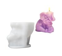 Elephant Mom and Baby Figurine Silicone Molds Epoxy Resin Silicone Molds for Making Soap Home Decoration Elephant Figurine