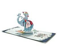 Elephant Mommy and Baby 3D Pop Up Card.Mother’s day collection. Sweet Surprise gift for first time Mothers, Daughter, Wife, Girlfriend. Perfect for Mother’s Day, Birthday’s,Thank you.15cmx15cm