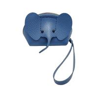 Elephant Money Exchange-Elephant Money Exchanges For Women, Small Wallets | Credit Card Holder Money Exchanges For Women, Zipper PU Card Case, azul, Consulte la descripción, See description
