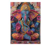 Elephant Mosaic Sculpture Jigsaw Puzzle, 1000 Pcs For Adults | 70x50cm Puzzle Fans, Birthday Gift, Cardboard, Mood Calming, Tight Puzzle Fit