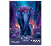 Elephant Mother And Son Puzzles 1000 Piece For Adults And Kids Challenge Toy Jungle Animals Impossible Puzzle Educational Game Gifts 70x50cm/1000pcs