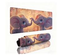 Elephant Mouse Mat Dream Mouse Pad Desk Mat 600x400x3mm, Table Mats, Soft Smooth Surface and Anti-Slip Rubber Base, Improved Precision and Speed, Desk Accessories for Men PC, Laptop, Office 0B-925