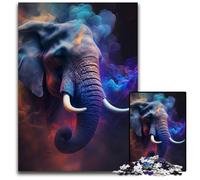 Elephant Nebula Jigsaw Puzzles for Adults 1000 Difficult Puzzles for Adults Ideal DIY Decor & Brain Teaser Gift 26X38CM/10.23x14.96inch