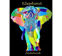 Elephant Notebook: Colorful Elephant Notebook, Indian Style Notebook, Diary Journal, College Ruled, 100 Pages/ lined paper, Funny Notebook. (Zebra Notebook)