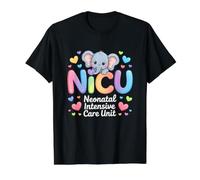 Elephant Nurse NICU Team RN Neonatal Intensive Care Unit Value Graphic T-Shirt, Men, Black, M