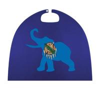 Elephant Oklahoma Flag Small Cape for Unisex Halloween Costume Outfits Cosplay Party Accessories