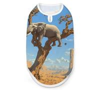 Elephant on A Dead Tree Cute Dog Clothes Costume Cat Pajamas Puppy Gift Pet Sweater Coat Jacket