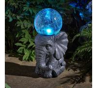 Solar Garden Elephant with solar Sphere Ornament -Elephant Orb Solar light