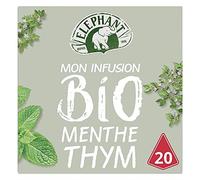 Elephant Organic Thyme Tea Mint 26g (Pack of 4)