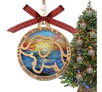 Elephant Ornament for Decoration - Pendant with Meaning | Christmas Ornaments in Elephant Shape | For Home, Holidays, Fireplace, and Front Door Decoration