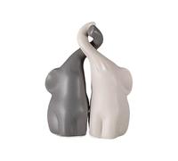 Elephant Ornaments | Ceramic Couple Elephants Animals Figurine | Decorative Elephant Statue | Loving Elephants for Adding a Touch of Elegance to Your Home Decor