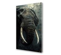 Elephant Paint by Numbers for Adults,Animal Painting by Numbers Kits Children or Beginner,DIY Canvas Adult Crafts Oil Painting with Paint Acrylic Drawing Paintwork 100x200 cm Without Frame L648