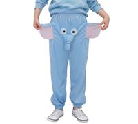 Elephant Pajama Pants Kids Boys Girls Cute Animal Pants Funny Cartoon Elephant Big Nose and Ears Trunk Pajama Bottoms Autumn Light Fleece Sleepwear for Children Stretch Pant Boys Blue