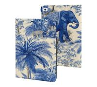 Elephant Palms Tree Tiger Case Compatible with iPad 10th (10.9in) 9th / 8th / 7th Generation (2021/2020/2019)