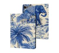Elephant Palms Tree Tiger Case Compatible with iPad 10th (10.9in) 9th / 8th / 7th Generation (2021/2020/2019)